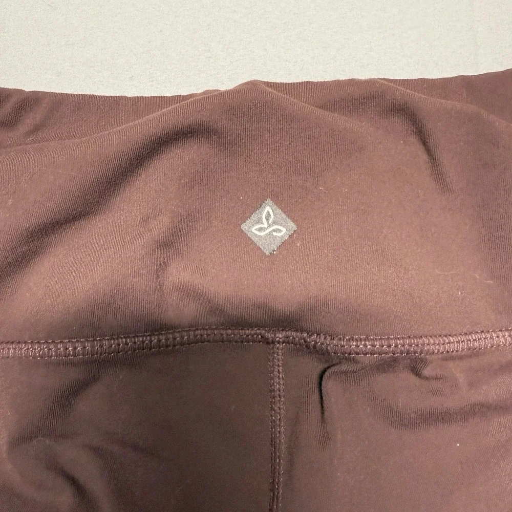 PrAna Electa II Leggings‎ Women's Large Maroon Athleisure Pockets Activewear Gym